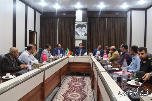 جلسه کمیسیون کارگری به ریاست مهندس رحیمی معاون سیاسی،امنیتی واجتماعی فرمانداری پارسیان 