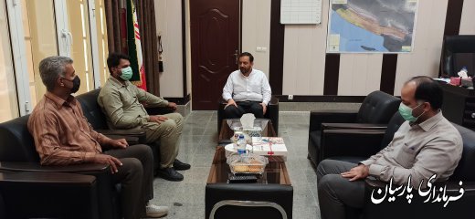 دیدار برخی از مسئولین ادارات با مهندس فرهنگ سالمی فرماندار جدید شهرستان پارسیان