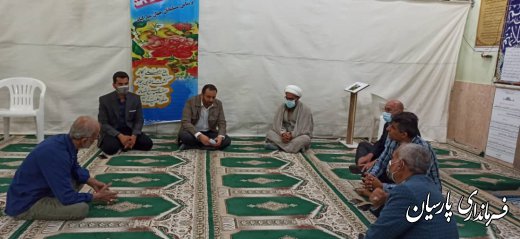 دیدار و گفتگو چهره به چهره فرماندار پارسیان با نمازگزاران مسجد علی اکبر (ع)