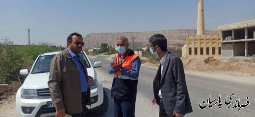 بازدید مهندس فرهنگ سالمی فرماندار پارسیان از نقاط حادثه‌خیز محورهای مواصلاتی ساحل شهرستان
