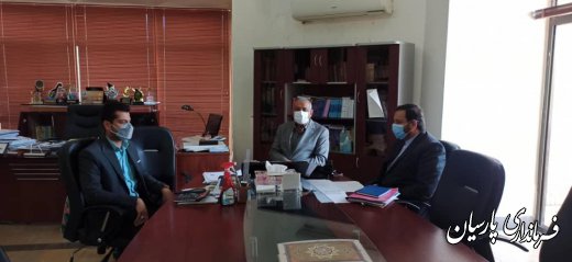 دیدار مهندس فرهنگ سالمی فرماندار شهرستان پارسيان با رئیس سازمان برنامه و بودجه استان هرمزگان